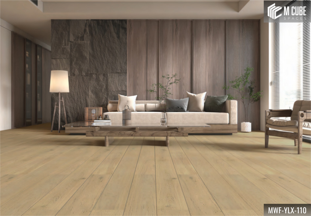 MWF-YLX-110 Dawn Whisper Light Unsmoked Oak Engineered Hardwood Flooring - Image 1