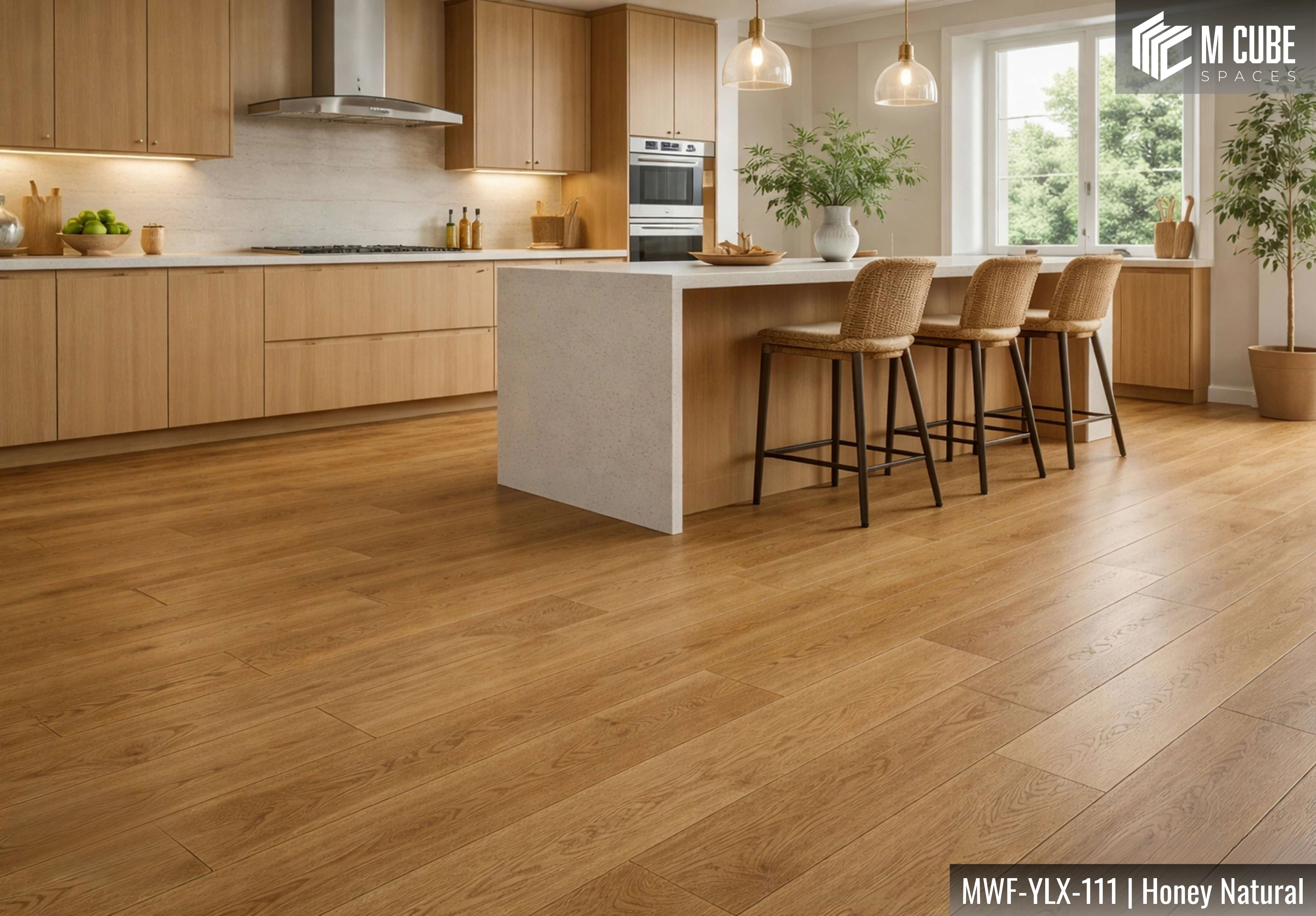 MWF-YLX-111 Honey Natural Oak Engineered Hardwood Flooring Interior Application