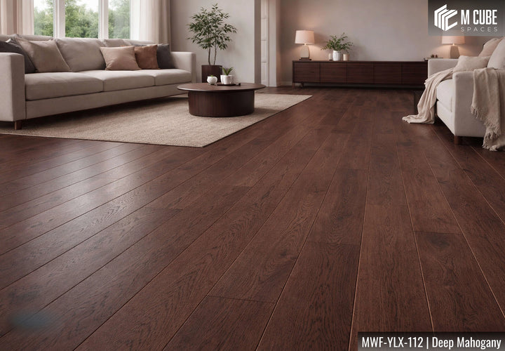 MWF-YLX-112 Deep Mahogany Oak Engineered Hardwood Flooring Interior Application