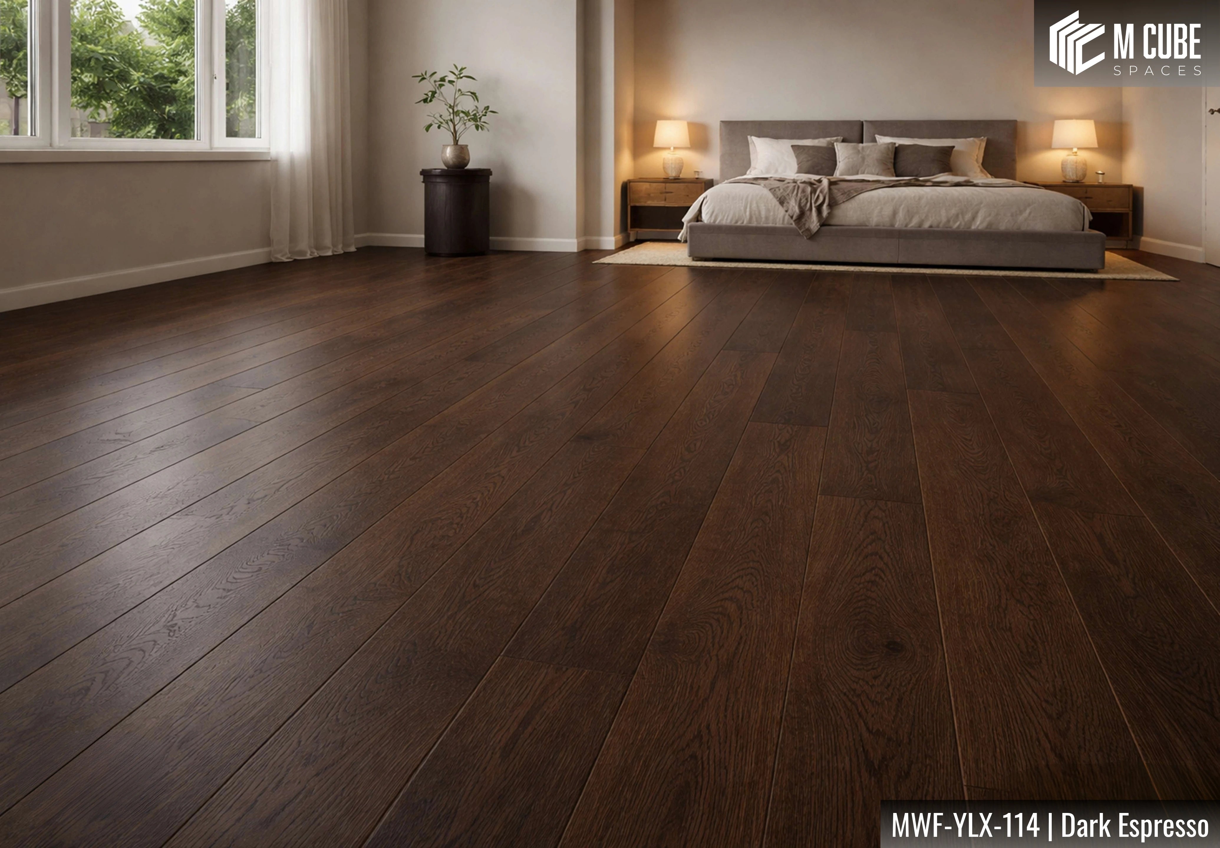 MWF-YLX-114 Dark Espresso Oak Engineered Hardwood Flooring Interior Application