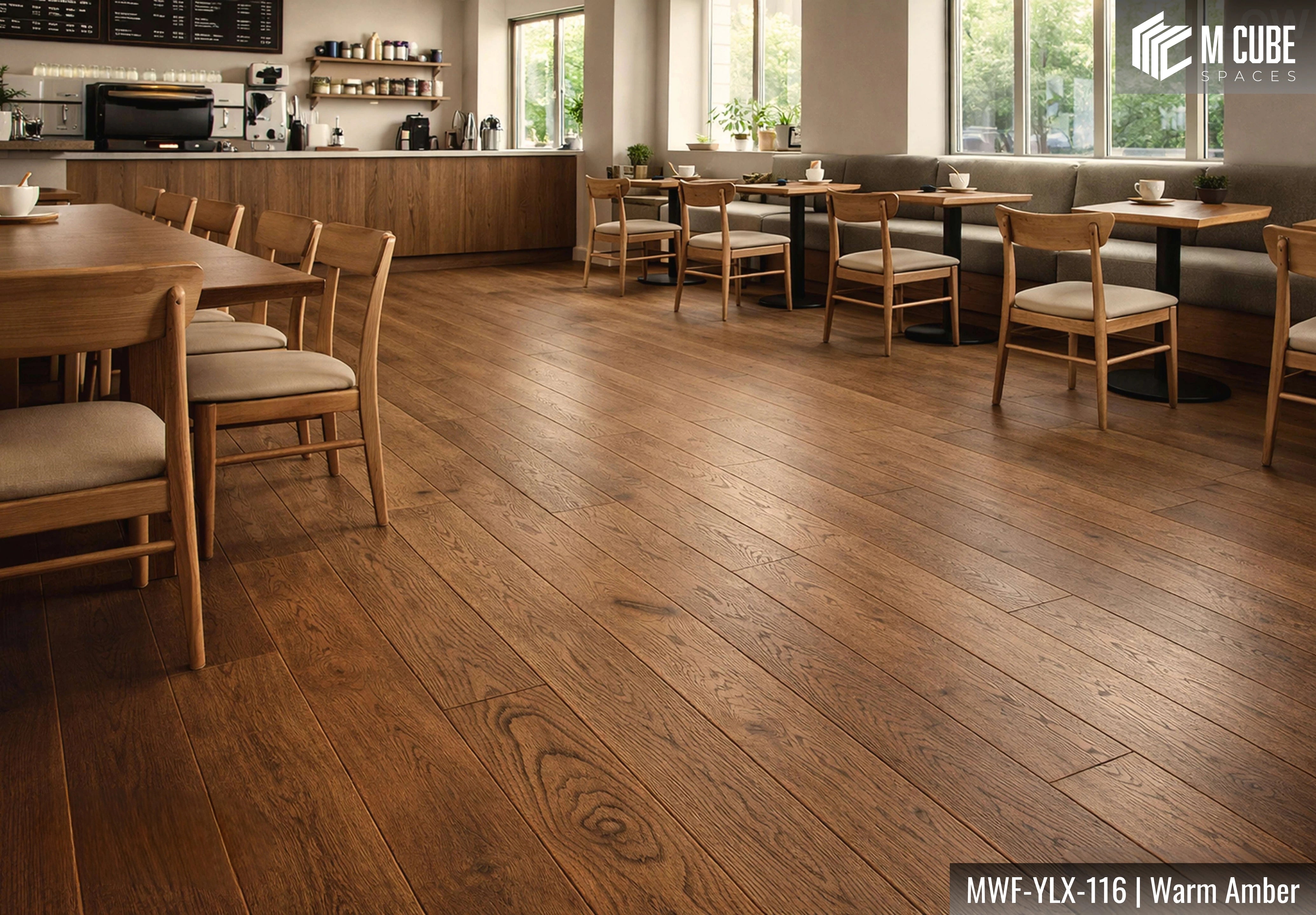 MWF-YLX-116 Warm Amber Oak Engineered Hardwood Flooring Interior Application