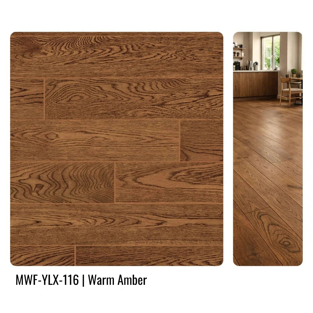 MWF-YLX-116 Warm Amber Oak Engineered Hardwood Flooring