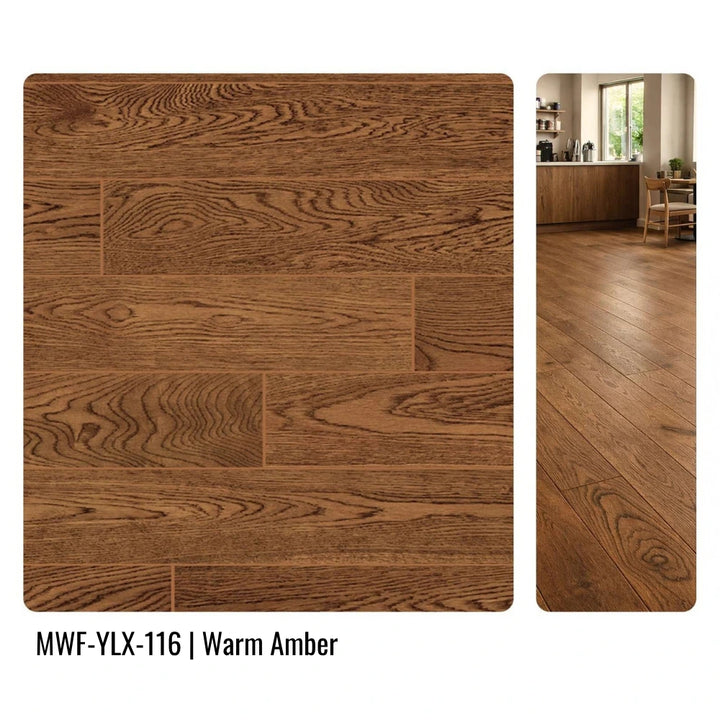 MWF-YLX-116 Warm Amber Oak Engineered Hardwood Flooring
