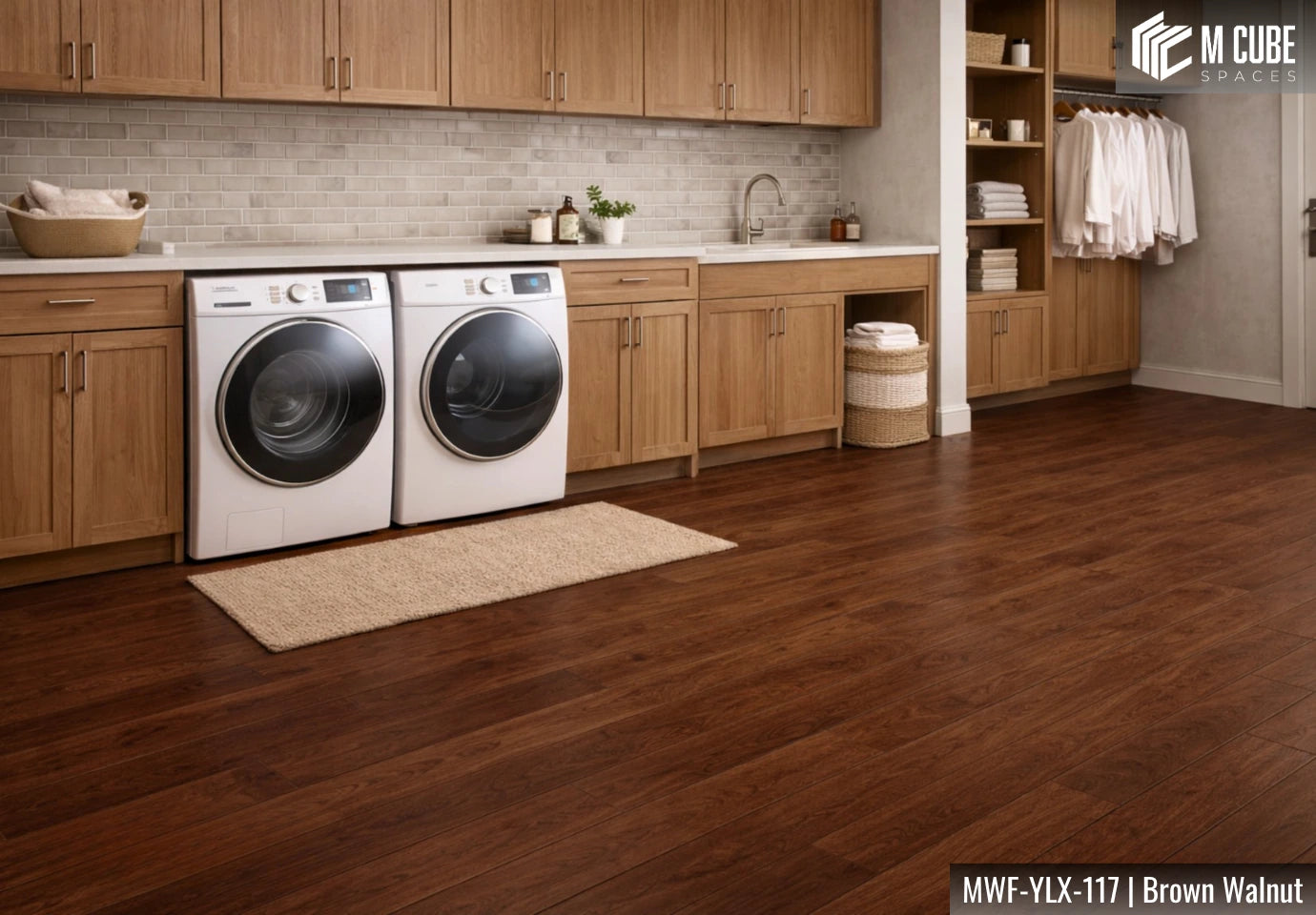MWF-YLX-117 Brown Walnut Engineered Hardwood Flooring