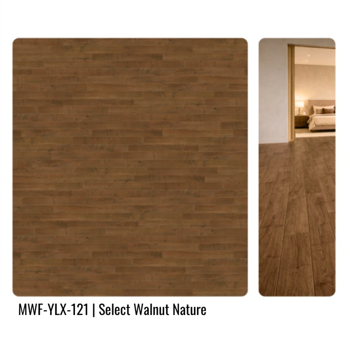 MWF-YLX-121 Select Walnut Nature Engineered Hardwood Flooring Interior Application