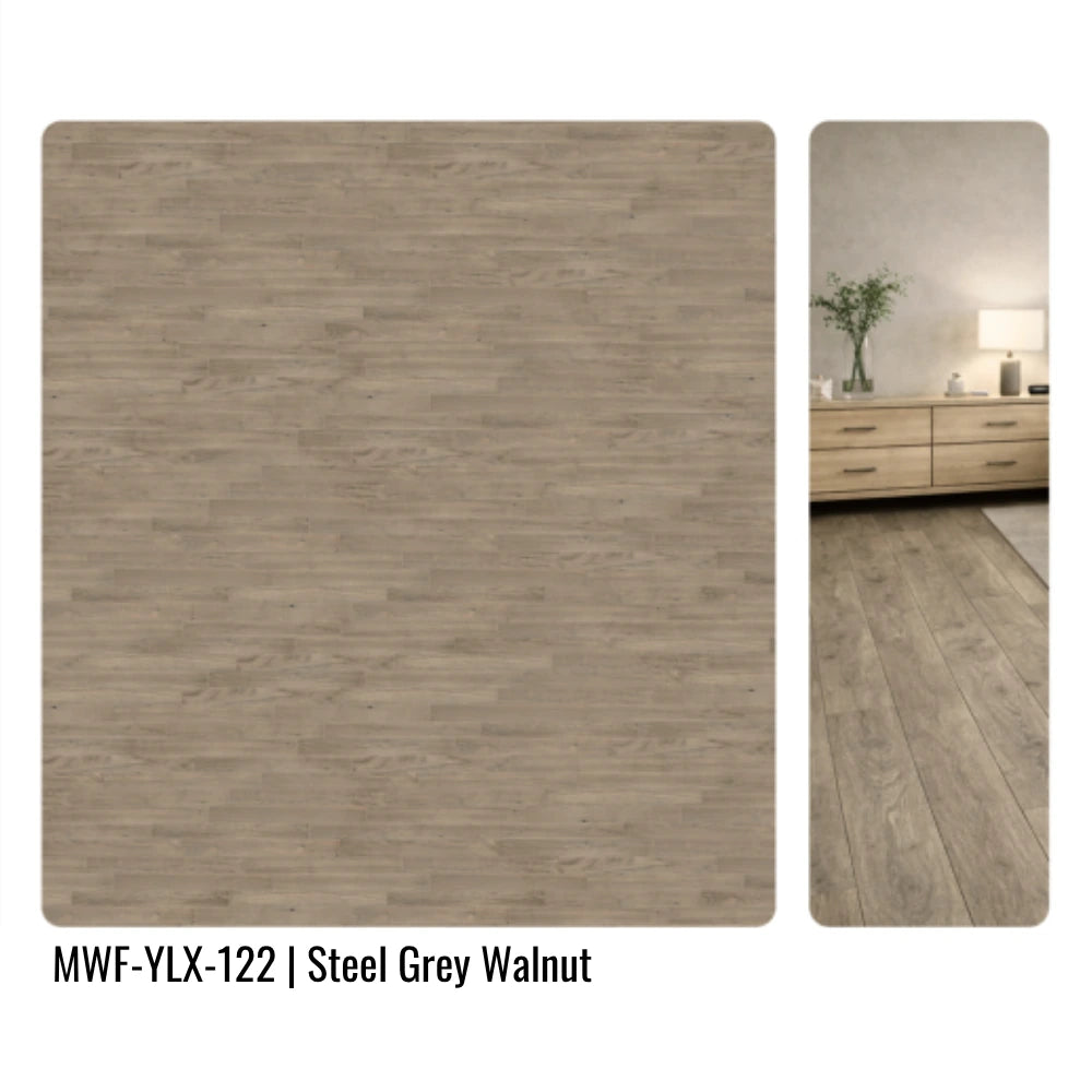 MWF-YLX-122 Steel Grey Walnut Engineered Hardwood Flooring Interior Application
