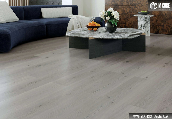 MWF-YLX-123 Arctic Oak Laminated Wooden Flooring