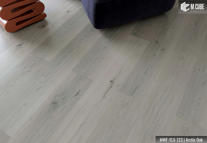 MWF-YLX-123 Arctic Oak Laminated Wooden Flooring Interior Application