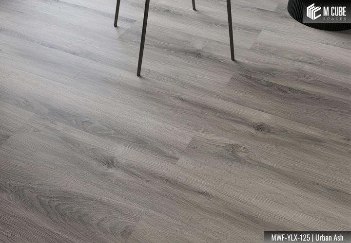 MWF-YLX-125 Urban Ash Laminated Wooden Flooring Interior Application