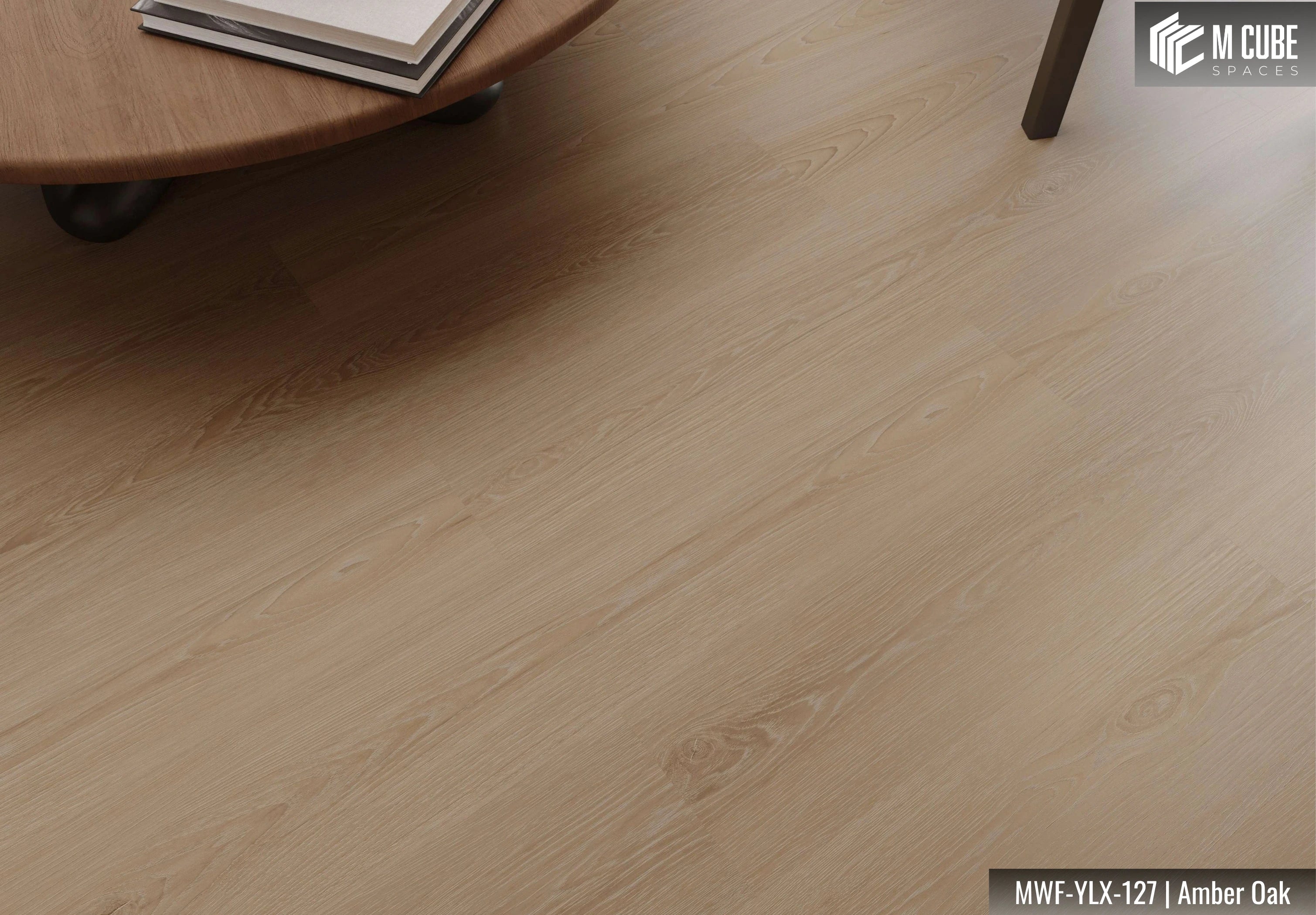 MWF-YLX-127 Amber Oak Laminated Wooden Flooring Interior Application