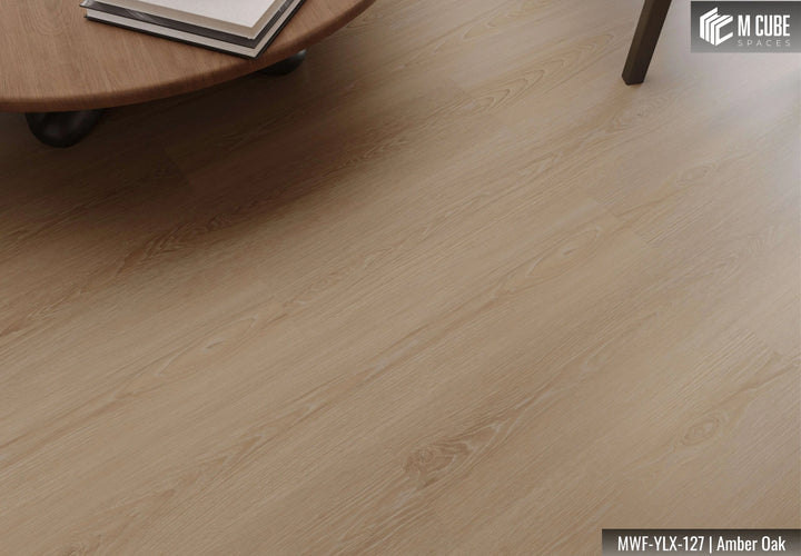 MWF-YLX-127 Amber Oak Laminated Wooden Flooring Interior Application