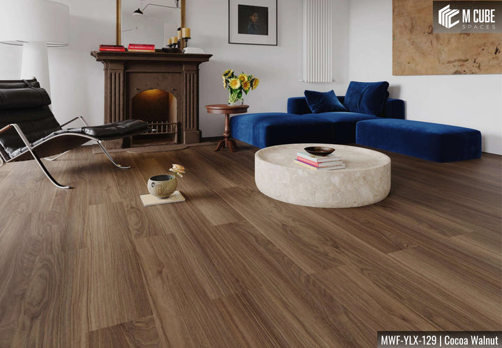 MWF-YLX-129 Cocoa Walnut Laminated Wooden Flooring