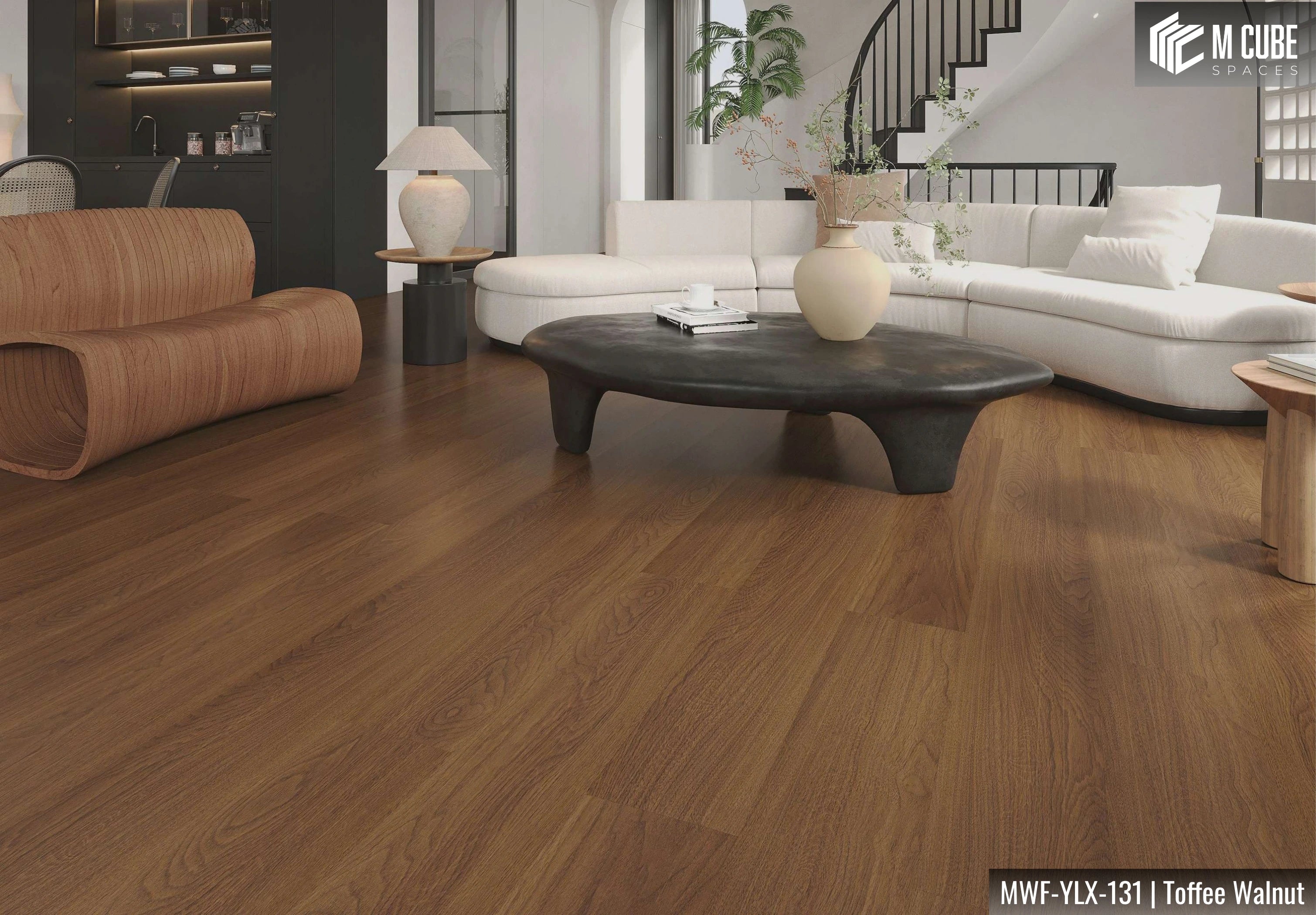 MWF-YLX-131 Toffee Walnut Laminated Wooden Flooring