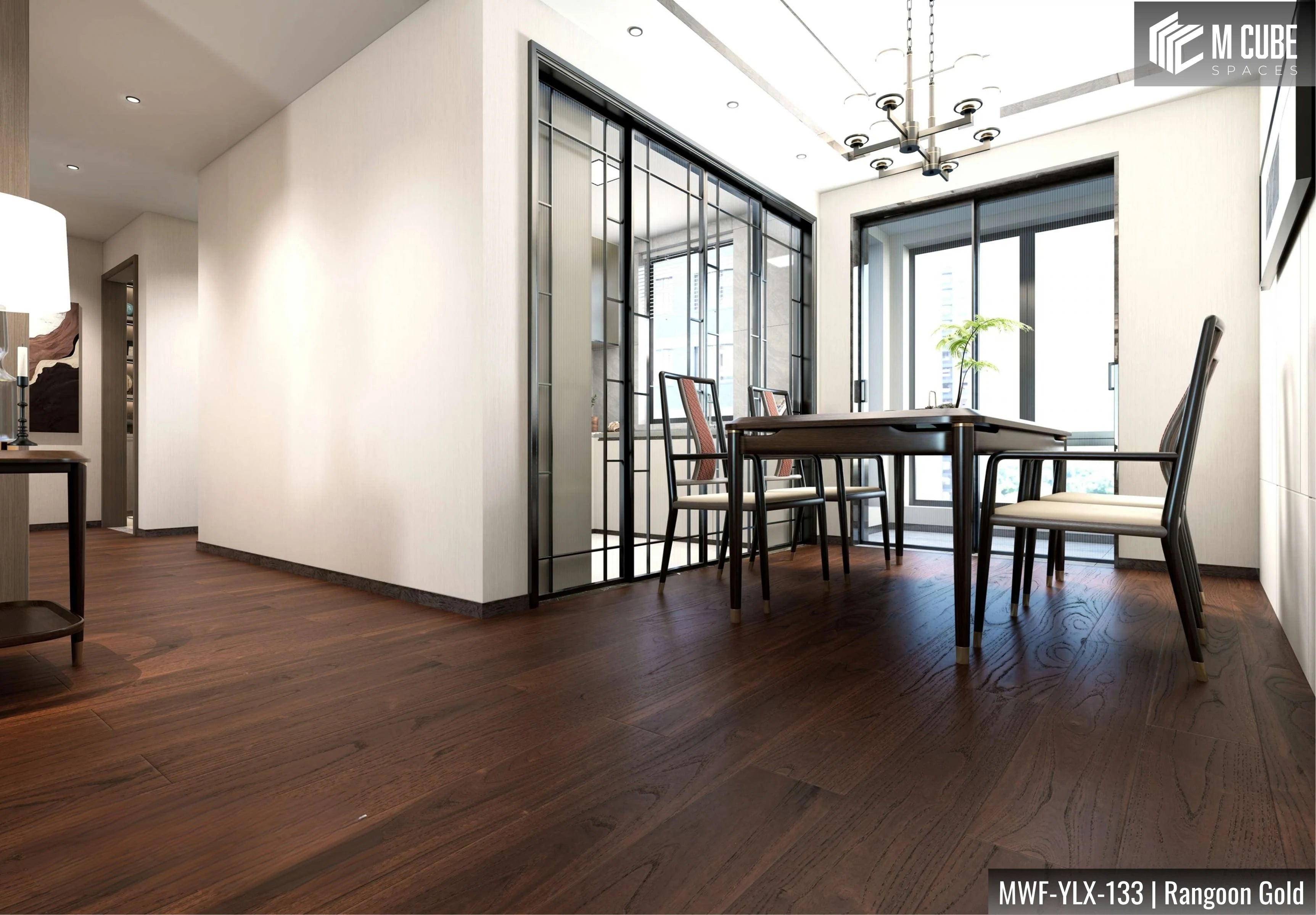 MWF-YLX-133 Rangoon Gold Solid Hardwood Flooring Interior Application 2