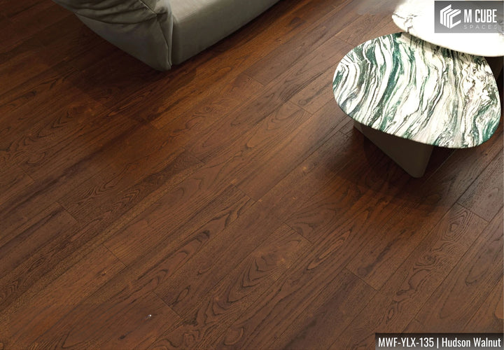 MWF-YLX-135 Hudson Walnut Solid Hardwood Flooring Interior Application 1