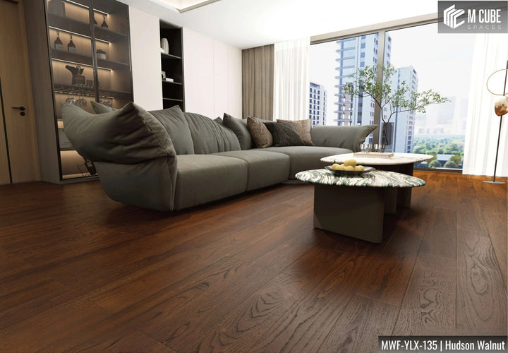 MWF-YLX-135 Hudson Walnut Solid Hardwood Flooring Interior Application 2