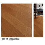 MWF-YLX-137 Sunlit Teak Solid Hardwood Flooring Finish and Grain