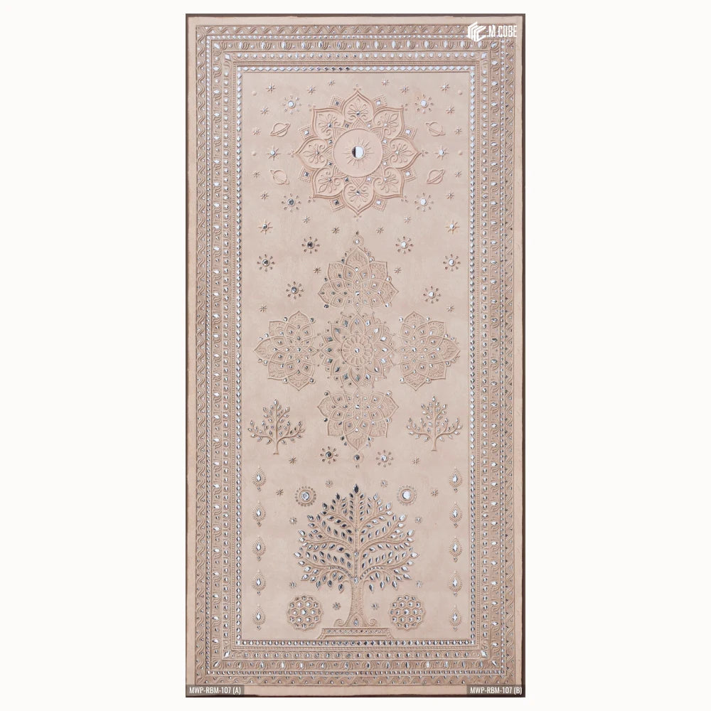 Aakar Art-Inspired Decorative Wall Panel 8 ft × 2 ft 5 mm – MWP-RBM-107 (A/B)
