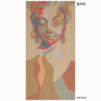 Marquetry Veneer Decorative Panel – MVR-PTR-167 | 8 × 4 ft, 4 mm