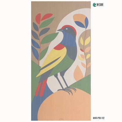 Marquetry Veneer Decorative Panel – MVR-PTR-172 | 8 × 4 ft, 4 mm