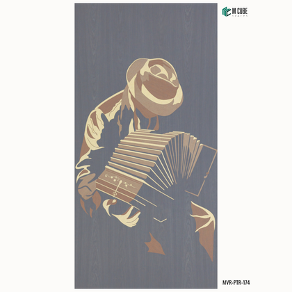 Marquetry Veneer Decorative Panel – MVR-PTR-174 | 8 × 4 ft, 4 mm