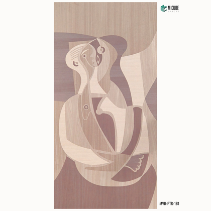 Marquetry Veneer Decorative Panel – MVR-PTR-181 | 8 × 4 ft, 4 mm