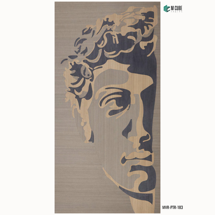 Marquetry Veneer Decorative Panel – MVR-PTR-183 | 8 × 4 ft, 4 mm
