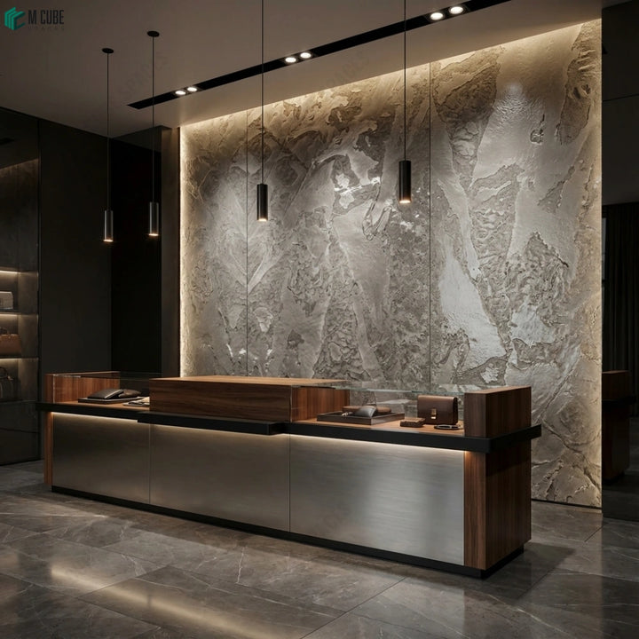 Opaque Stone Veneer - Silver Metallic inspiration