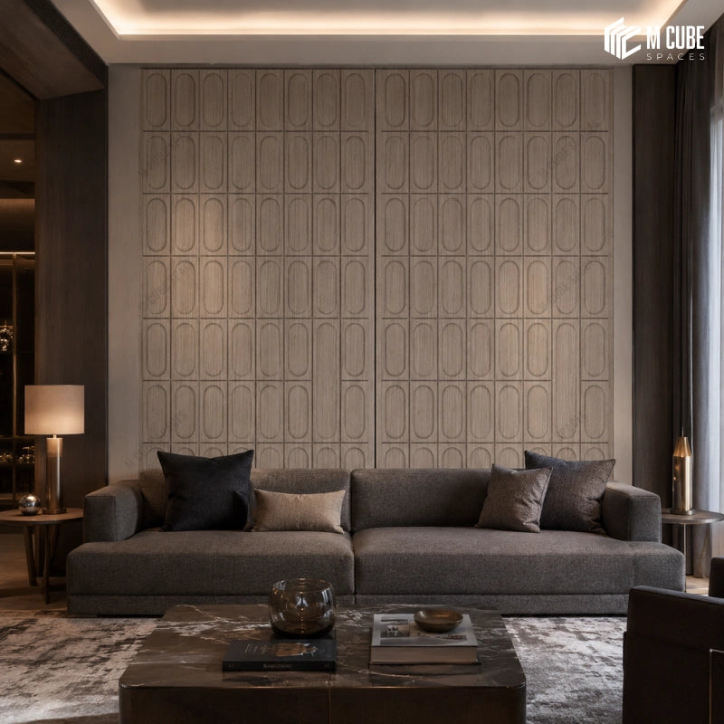 Elegant Arch Pattern Decorative Wall Panels for Contemporary Living Room Interiors