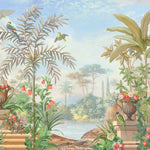 Gentle Garden Botanical wallpaper for living room & resort interiors | MWA-LWZ-304