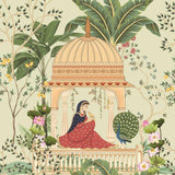 The Queens Garden Architecture wallpaper for living room & foyer interiors | MWA-LWZ-297