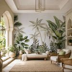 Tropical Breeze Botanical wallpaper design view 2 | MWA-LWZ-291
