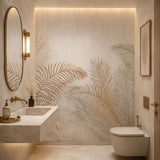 Elegant Palm Silhouettes Botanical wallpaper design view 2 | MWA-LWZ-290