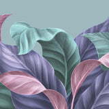 Modern Abstract Leaves Botanical wallpaper for living room & bedroom interiors | MWA-LWZ-286