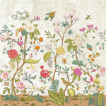 Chinoiserie Garden Birds Botanical wallpaper for dining room & bedroom interiors | MWA-LWZ-280