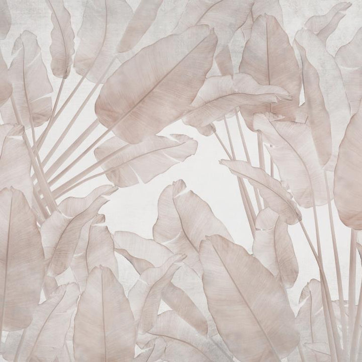 Whispering Banana Leaves Botanical wallpaper for living room & bedroom interiors | MWA-LWZ-260