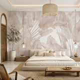 Whispering Banana Leaves Botanical wallpaper design view 2 | MWA-LWZ-260