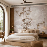 Rustic Floral Sprigs Botanical wallpaper design view 2 | MWA-LWZ-258