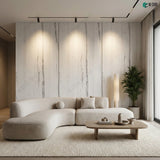 Opaque Stone Veneer - Panda White Marble