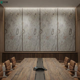 Opaque Stone Veneer - Purple Grey Marble