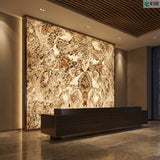 Translucent Stone Veneer - Purple Grey Marble