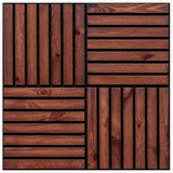 NWF-370S2 Red Brown Wood – Pinewood Wall Panels