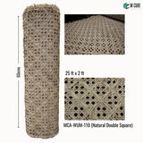 Natural Cane Rattan Roll – Natural Double Square – 25 ft x 2 ft | MCA-WUM-110
