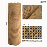 Natural Cane Rattan Roll – Natural Diamond – 25 ft x 2 ft | MCA-WUM-103