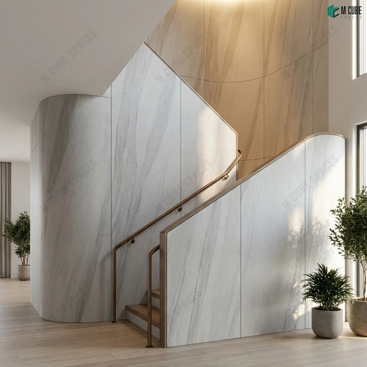 Opaque Stone Veneer - River White Marble inspiration