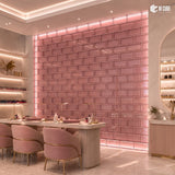 Rose Solid Glass Brick – Body Color | 200 x 100 x 50 mm | MOQ 2000 Units