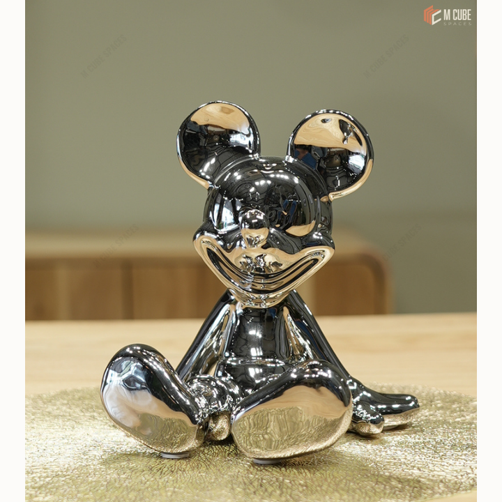SITTING ELECTROPLATED MICKEY MOUSE