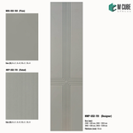 Sandora decorative, plain and fluted HDHMR wall panels MWP-USX-119, 6 mm panels for living room feature walls, TV walls and bedroom interiors | M Cube Spaces, Bangalore, India