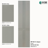 Sandora decorative, plain and fluted HDHMR wall panels MWP-USX-119, 6 mm panels for living room feature walls, TV walls and bedroom interiors | M Cube Spaces, Bangalore, India