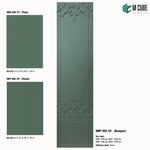 Sandora decorative, plain and fluted HDHMR wall panels MWP-USX-121, 6 mm panels for living room feature walls, TV walls and bedroom interiors | M Cube Spaces, Bangalore, India